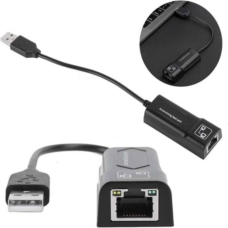 مبدل USB 2.0 به شبکه LAN ETHERNET 100Mbps برند WELOT W-LU78