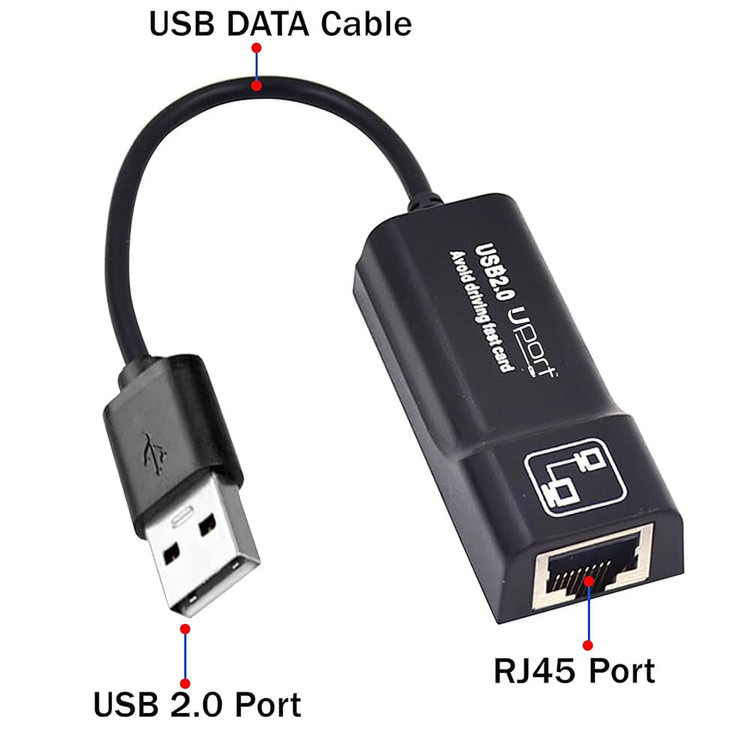 مبدل USB 2.0 به شبکه LAN ETHERNET 100Mbps برند WELOT W-LU78